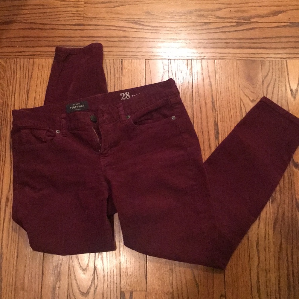 J. Crew Corduroy Toothpick Ankle Pant